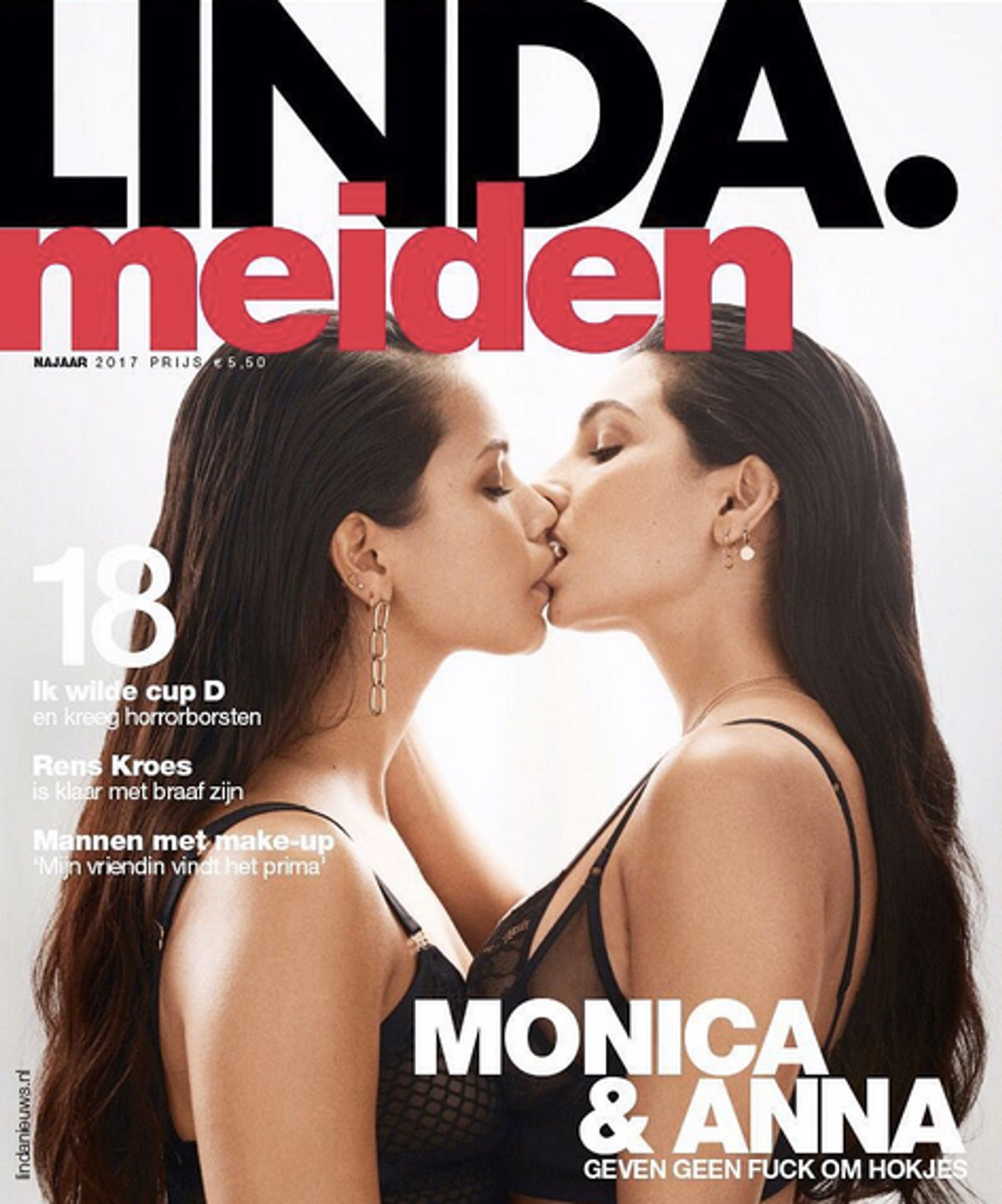 Tijd voor echte zoenende homos op de cover van LINDA - Joop