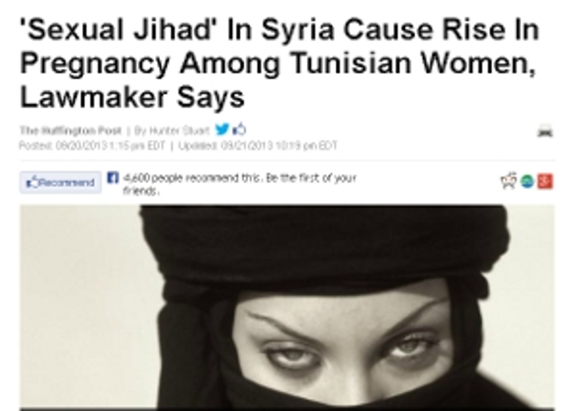 Seks-jihad de hoax die wereldnieuws werd - Joop foto