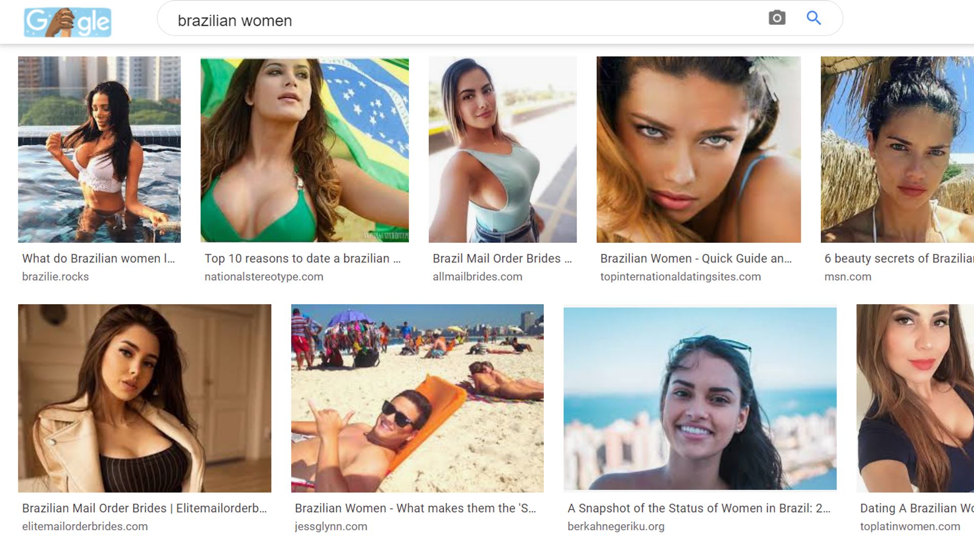 Google Images bevestigt vooroordelen over Thaise en Braziliaanse vrouwen - Joop
