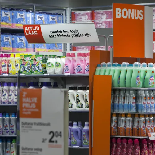 De supermarkt verkoopt geen voedsel, maar verleiding