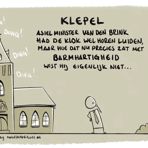 Asielminister Bart van den Brink (CDA) heeft wat moeite met het christendom