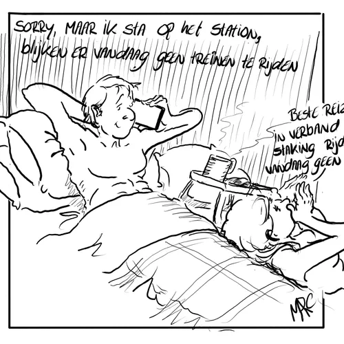 In het hele land geen treinen door stakingen bij de NS
