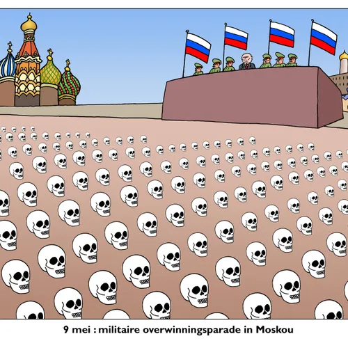 Jaarlijkse Russische militaire parade wordt dit jaar wel erg sober