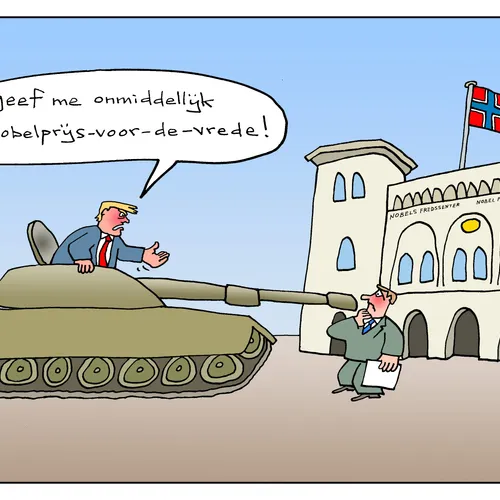 Trump wil die Nobelprijs zo graag