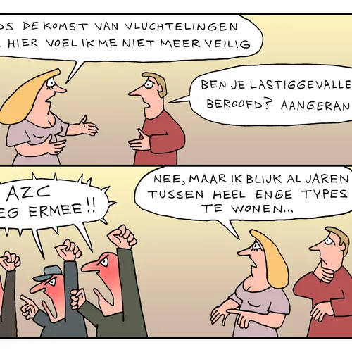 Toenemend gevoel van onveiligheid in plaatsen waar azc gepland is