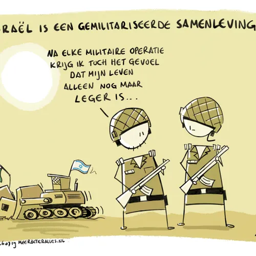 Israël is alleen nog maar leger