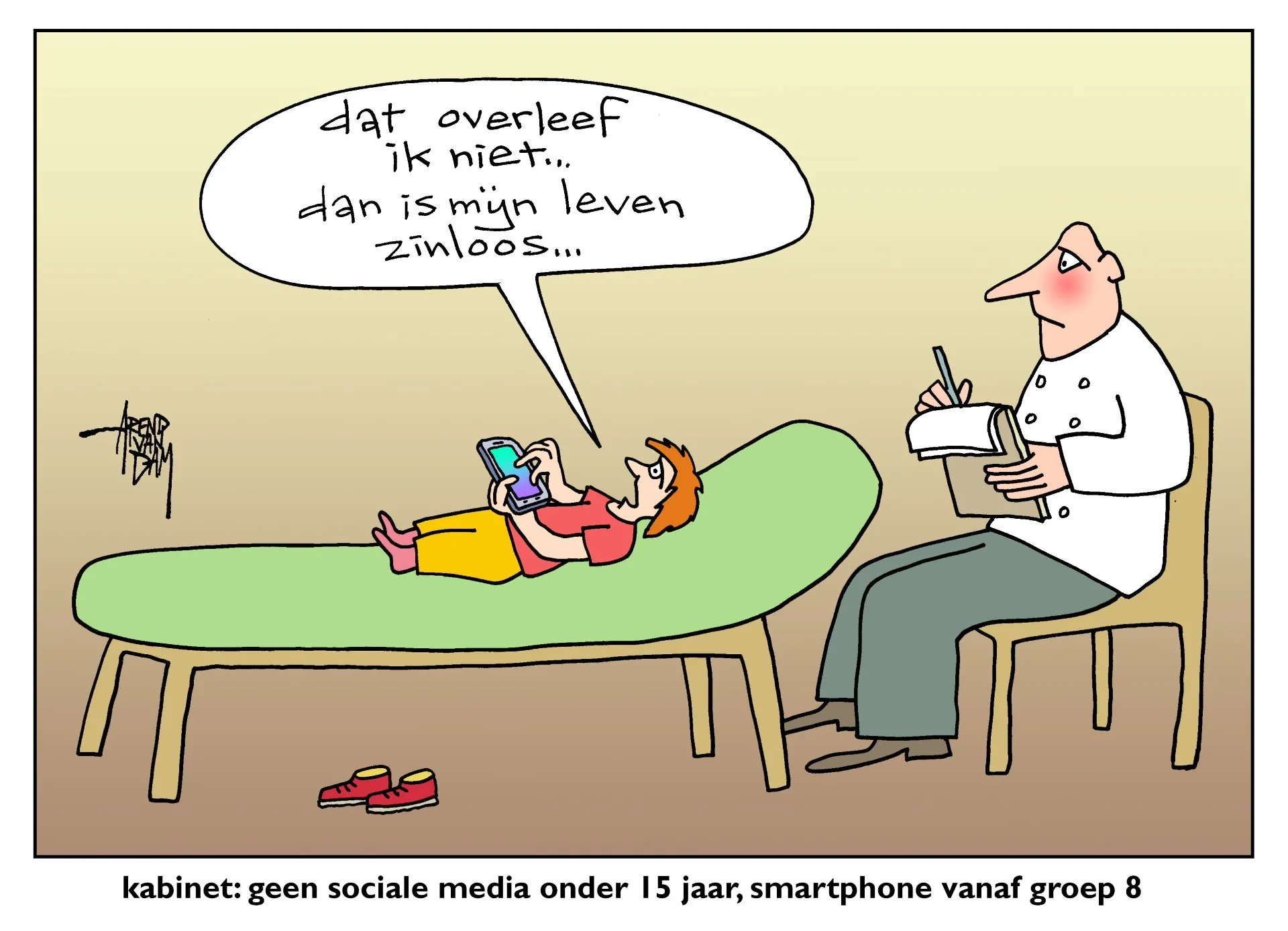 Afbeelding van Afkicken van de smartphone en sociale media