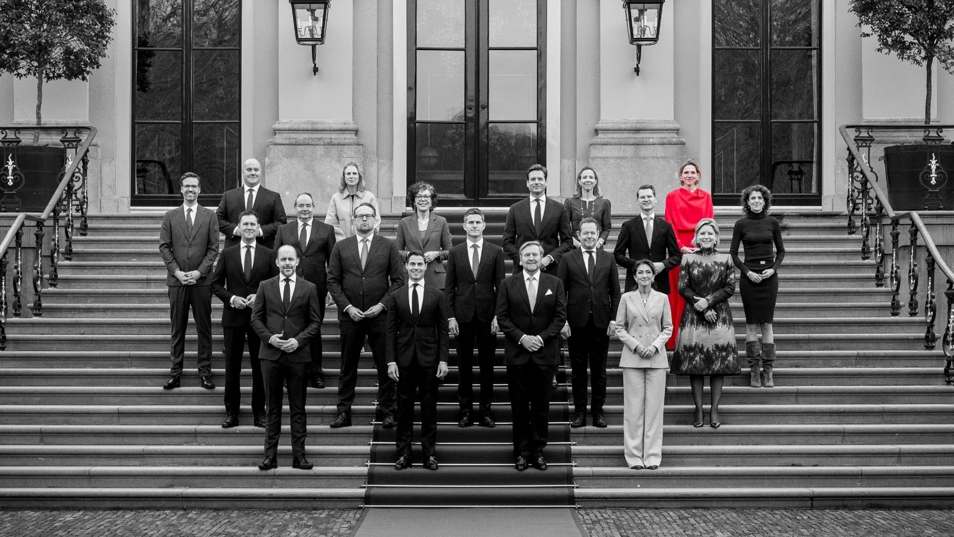 bordesfoto zwart wit rood