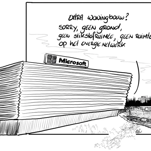 Geen ruimte voor bouw woningen, wel voor zeven energieslurpende, stikstofvretende megadatacentra