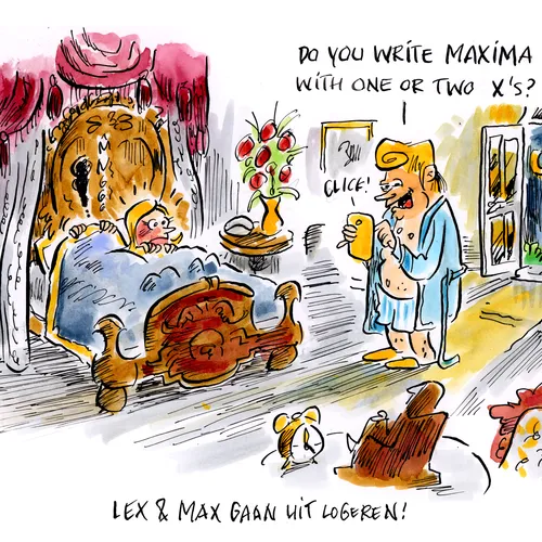 Lex en Max gaan uit logeren