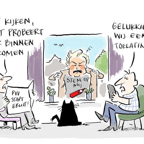 Wilders heeft er geen zin meer in maar...