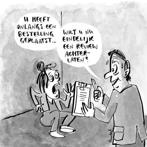 Webwinkels worden wel erg opdringerig