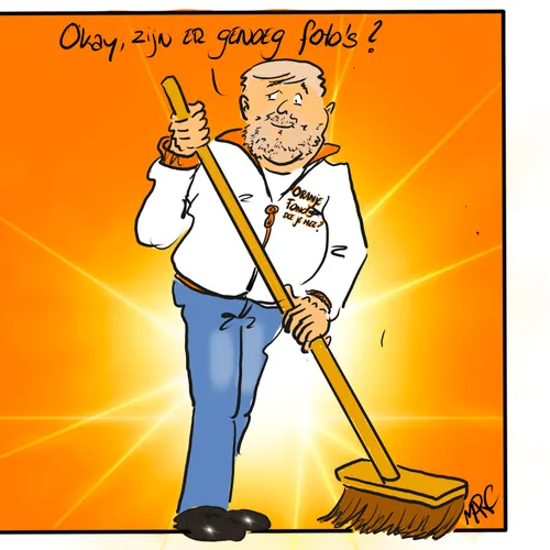 De Oranjes zetten zich in tijdens de vrijwilligersdag van NLdoet