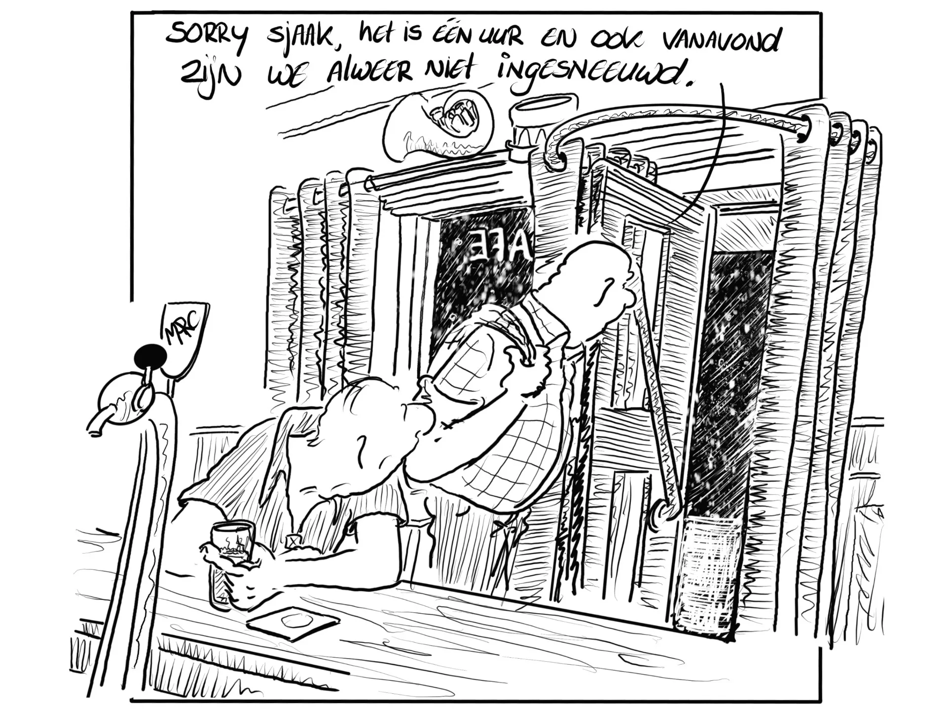 Afbeelding van Alleen in het noorden heftige sneeuwval