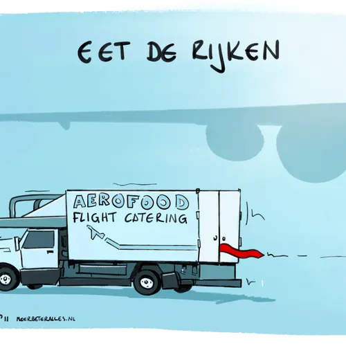 Trump vluchtte in cateringwagen