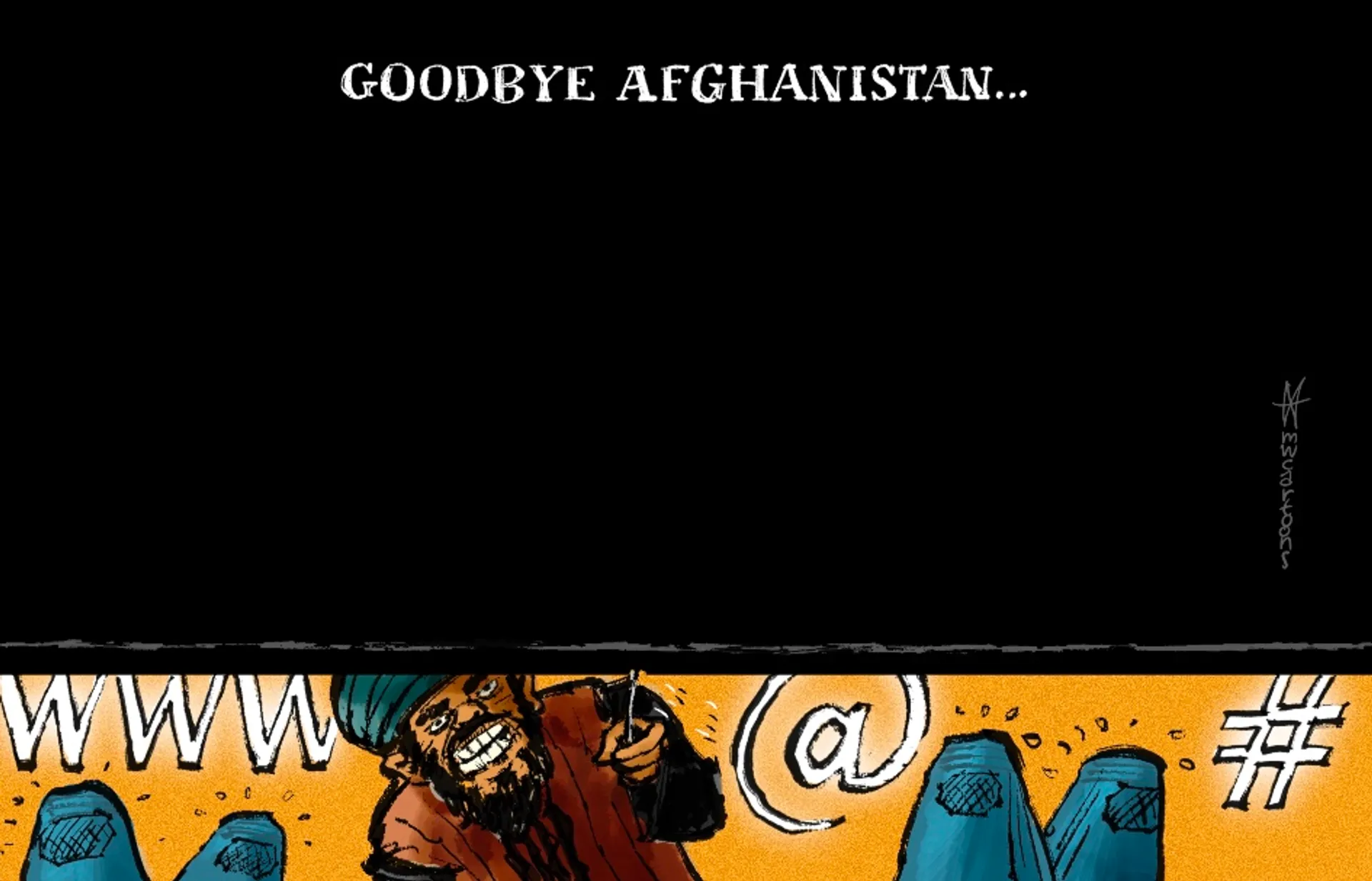 Afbeelding van Taliban sluiten internet af in Afghanistan