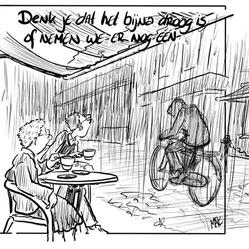 Na lange tijd eindelijk weer wat neerslag