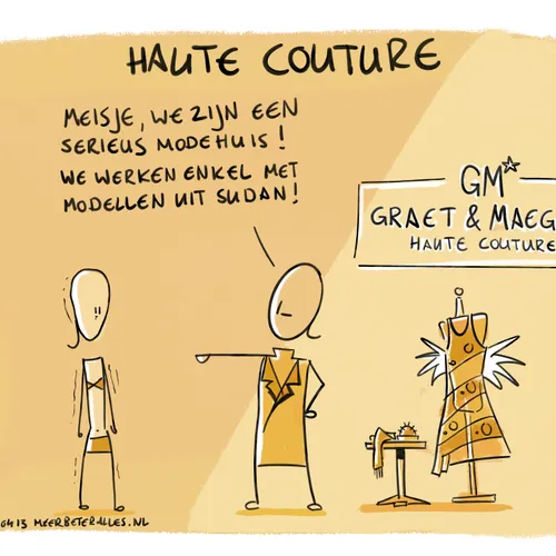 Terwijl mensen honger lijden in Soedan, hongeren meisjes zich hier uit voor een bizar misvormd mensbeeld
