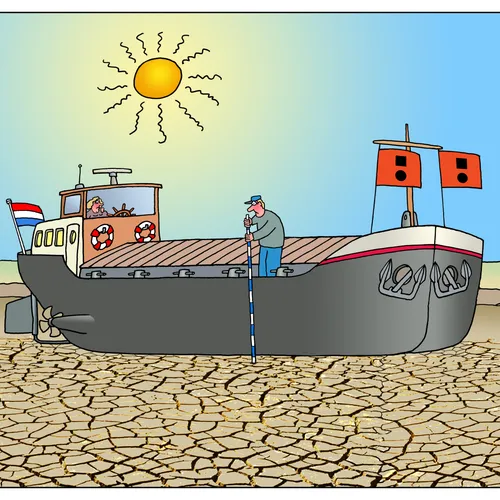 Nederland staat droog