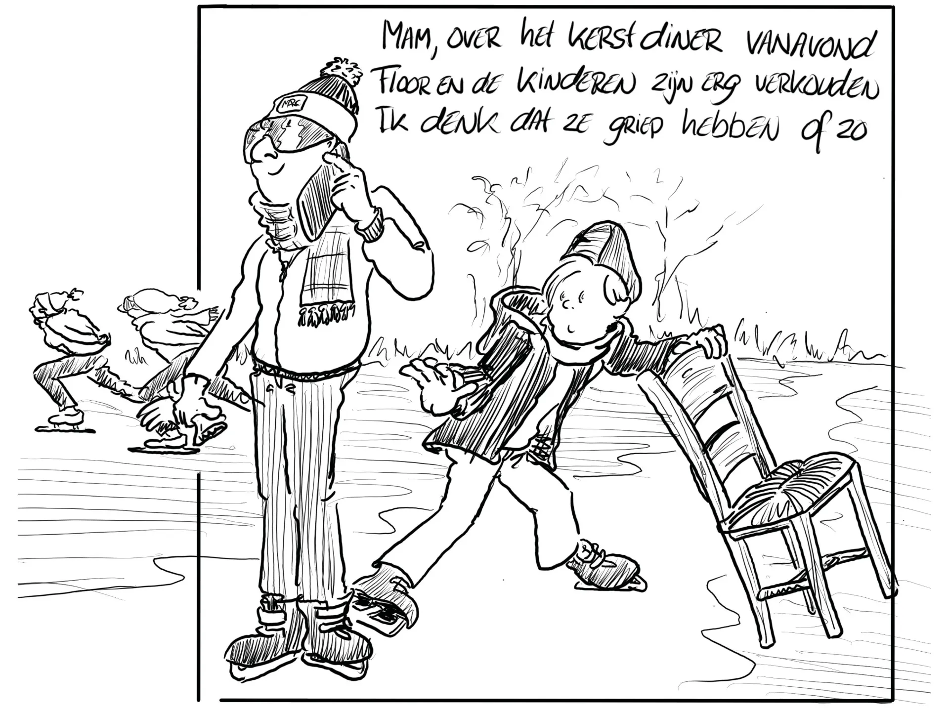 Afbeelding van Het kan weer eens: schaatsen op natuurijs