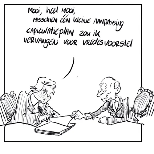 Trump en Poetin maken een vredesplan voor Oekraïne