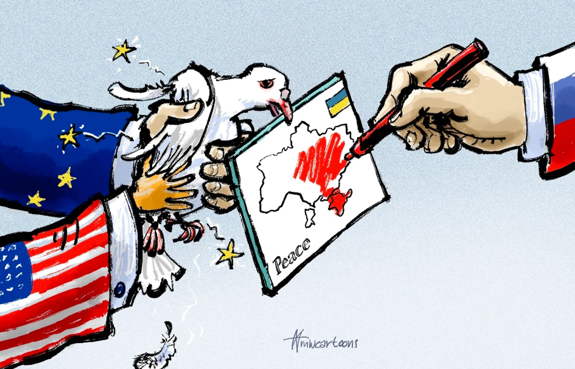 Afbeelding van Het vredesoffer van Trump