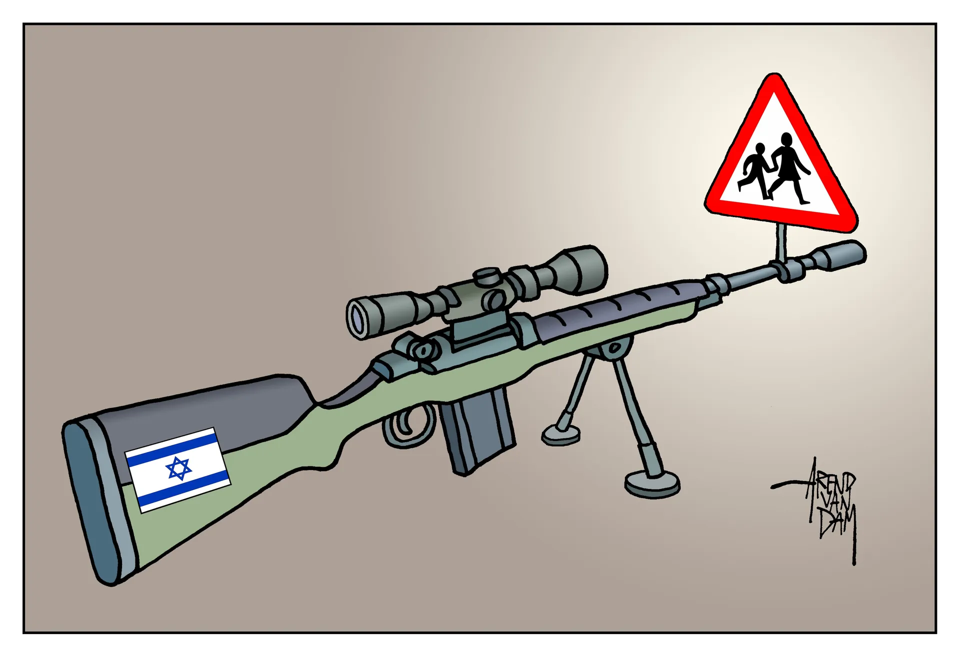 Afbeelding van Israëlische soldaten schieten gericht op kinderen