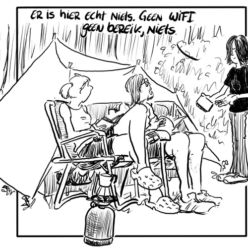 De luxe van het offline zijn