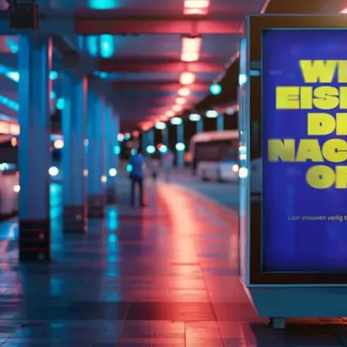 Billboard-actie 'laat vrouwen veilig thuiskomen' haalt binnen een dag tienduizenden euro's op