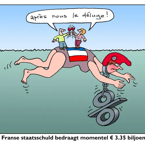Frankrijk gaat kopje onder