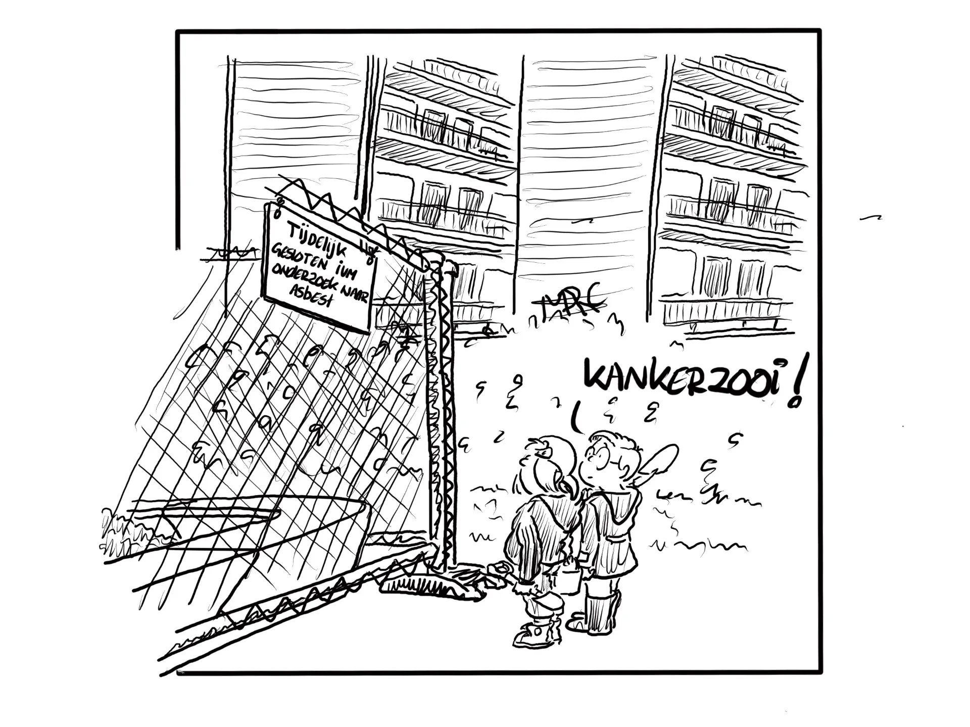 Afbeelding van Mogelijk asbest in speelzand