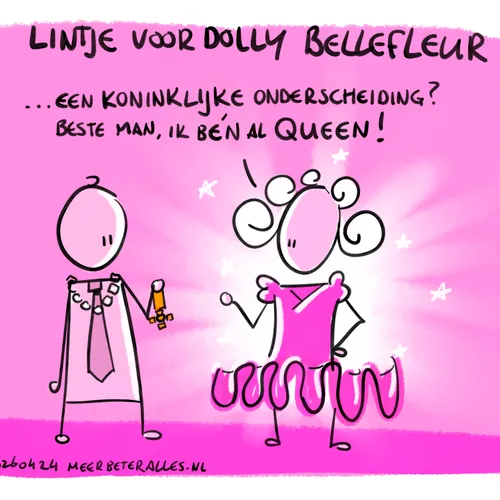 Een koninklijke onderscheiding voor Dolly Bellefleur