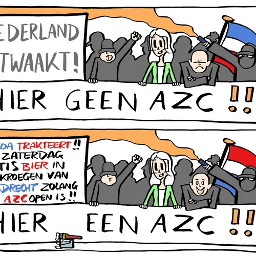 Hoe laat je mensen houden van een AZC?