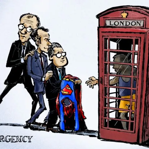 Zelensky ontmoet Europese leiders in Londen