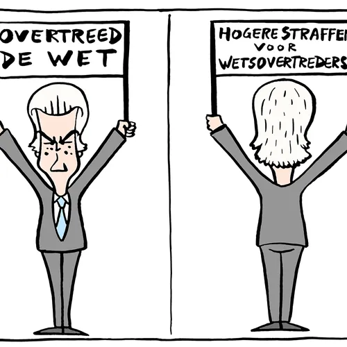 Er bestaat geen grotere hypocriet in Den Haag dan Geert Wilders