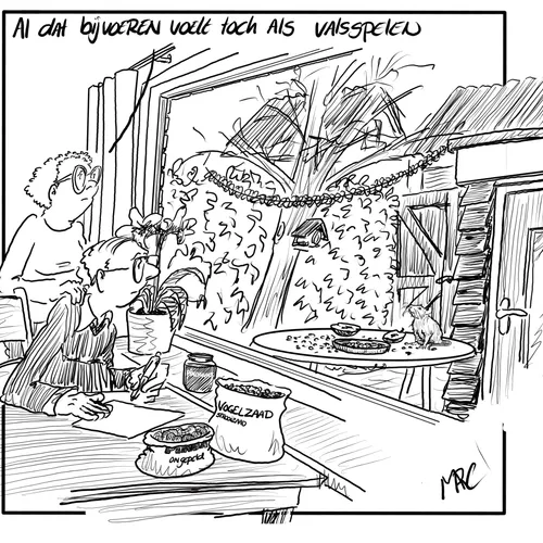 Vogelfanaten storten zich op Nationale Tuinvogeltelling