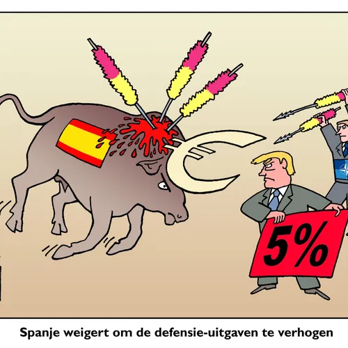 Spanje vindt NAVO-norm van 5 procent te gortig