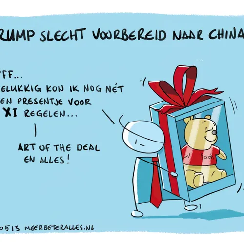 Trump slecht voorbereid naar China