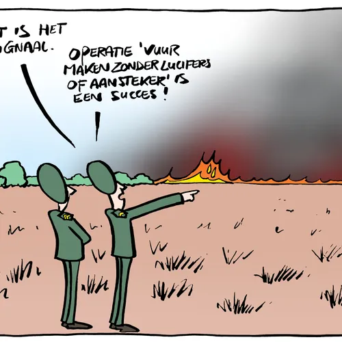 Defensie is lekker bezig