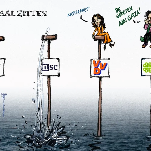 Demissionair voor paal zitten