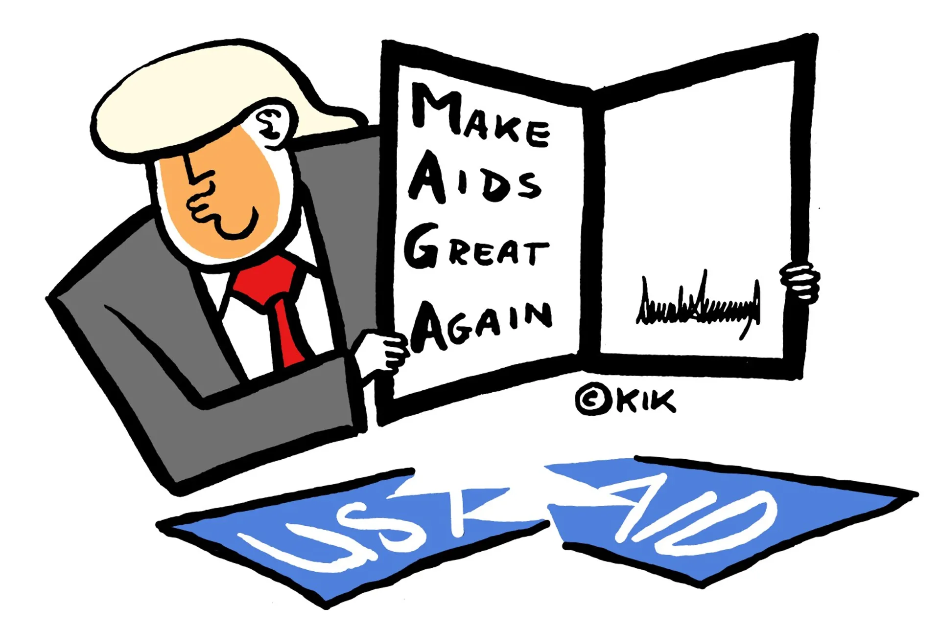 Afbeelding van Trump draait USAID de nek om