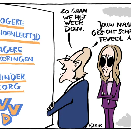 VVD ontwerpt nieuwe affiche vanwege Yesilgöz-effect