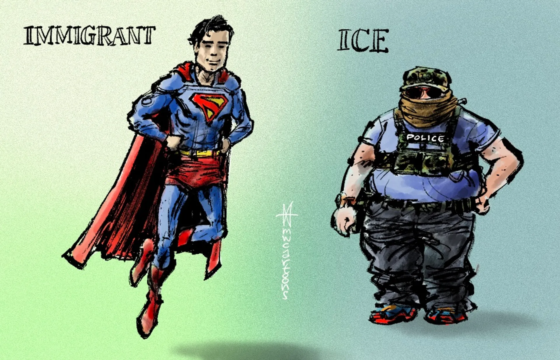 Afbeelding van Superman is een woke immigrant