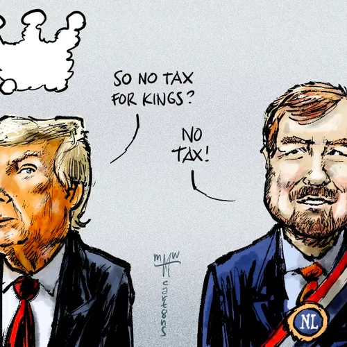 Koning brengt Trump op ideeën