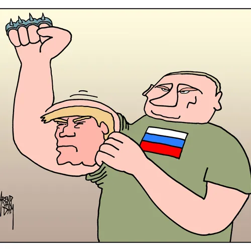 Poetin laat z'n spierballen zien