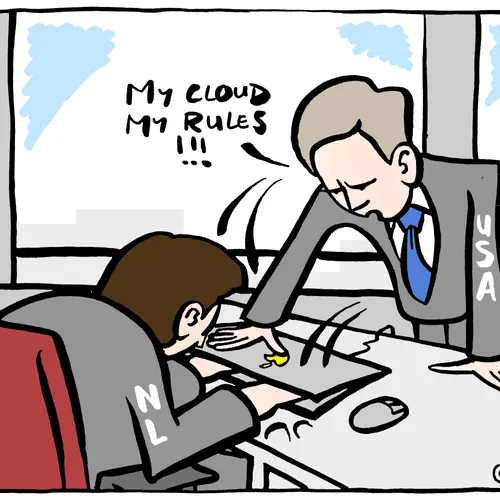 VS is de baas over Nederlandse informatie in de cloud