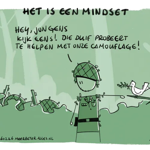 Oorlog is een mindset, net als vrede