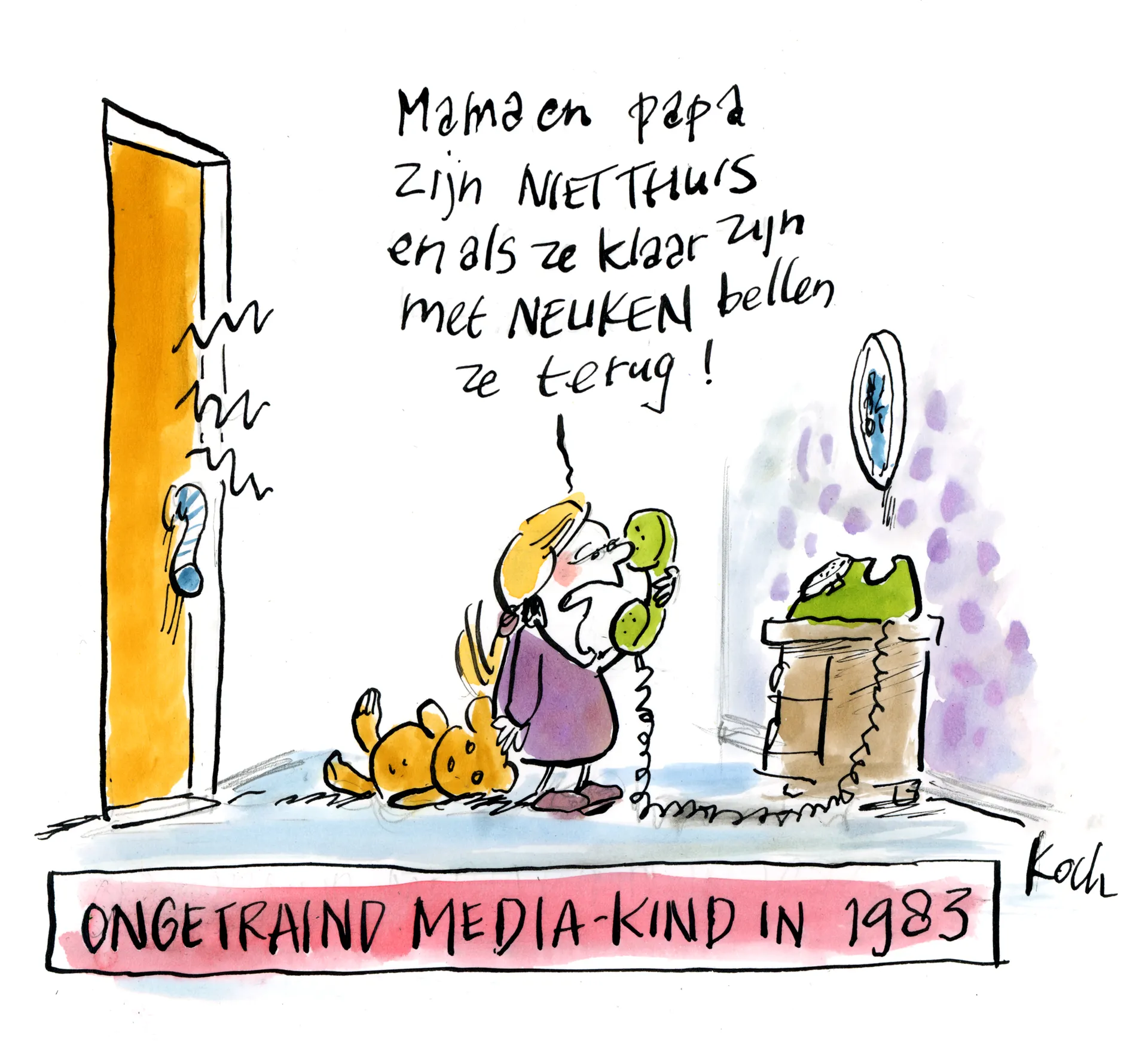Afbeelding van Vroeger, toen de telefoons nog dom waren en de kinderen slim
