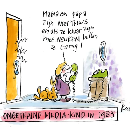 Vroeger, toen de telefoons nog dom waren en de kinderen slim