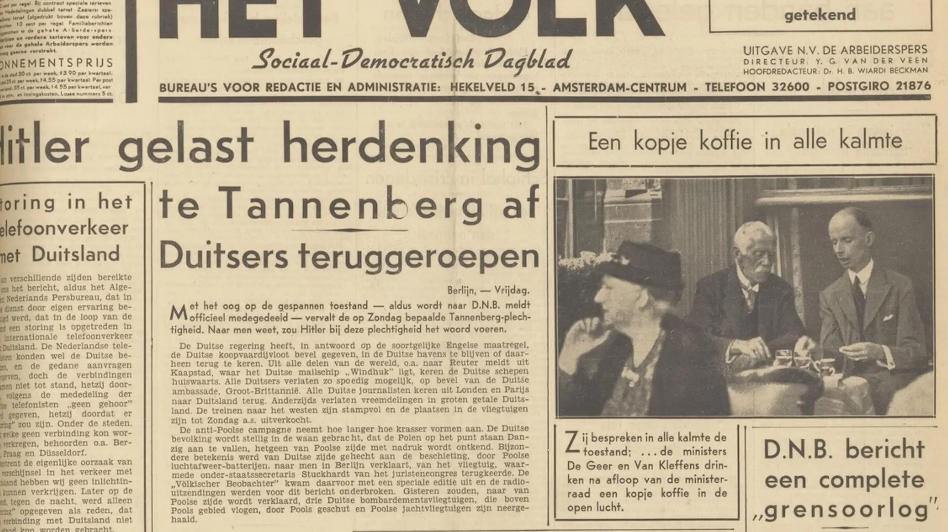 Afbeelding van De Haagse politiek gaat met vakantie terwijl er oorlog dreigt, precies als in 1939